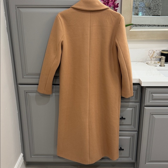 BB Dakota Camel Double-Breasted Trench Coat - Picture 3 of 5
